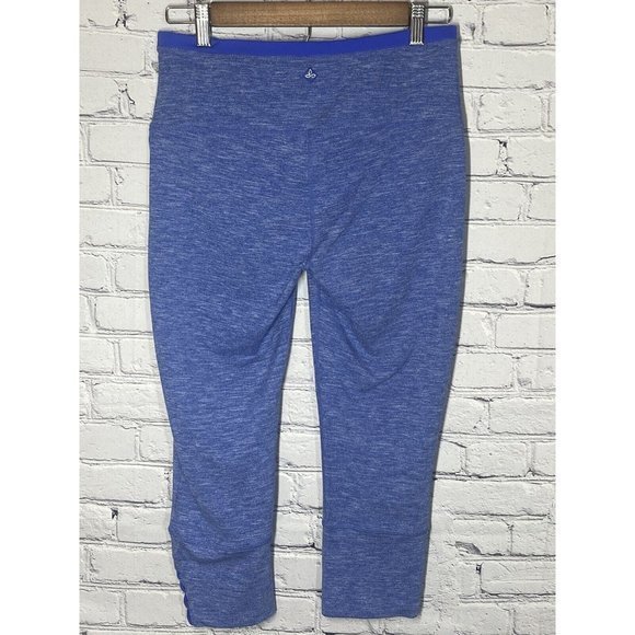 Prana Tori Capri Leggings Heather Violet Size Medium‎ Strappy Ankle W4TORI115 - Picture 2 of 13
